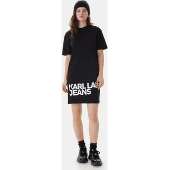 Dámské šaty Karl Lagerfeld Jeans Každodenní šaty B1W13054 Černá Regular Fit XL