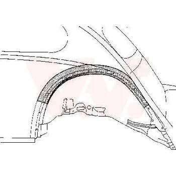 Blatník karosérie Vnitřní blatník VAN WEZEL 5801.44