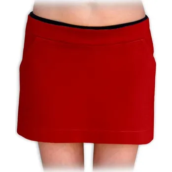 Dámská sukně JOŽÁNEK Boková denim sukně nejen pro těhotné - červená, vel. 42 (barva: červená, vel. 42)