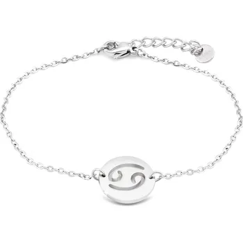 Náramek biju Náramek z chirurgické oceli s pevným přívěskem, znamení Rak 2001960-5