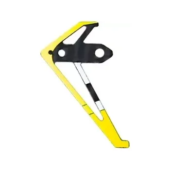 RC náhradní díl OMP M2 V3 svislý stabilizátor - žlutá