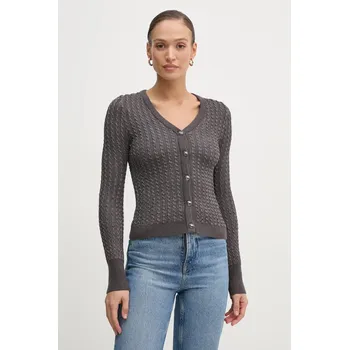 Dámský svetr Svetr Guess JOSIE dámský, šedá barva, lehký, W5RR05 Z3KT0 W5RR05.Z3KT0 90Y, vel. XL