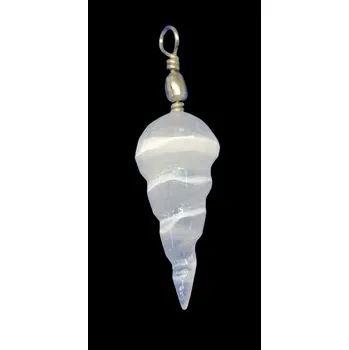 Přívěsek Selenitový přívěsek spirála cca 3,5 cm