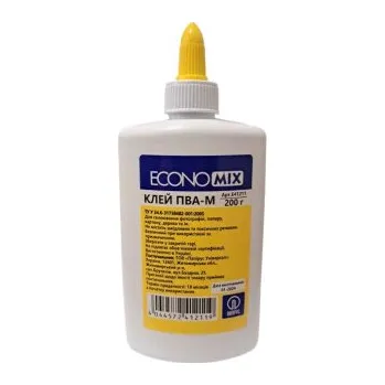 Kancelářské lepidlo Tekuté lepidlo bílé PVA s aplikátorem 200g