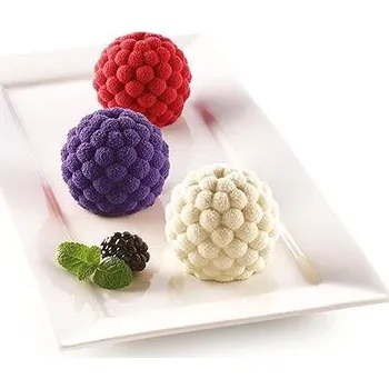 Forma na pečení Silikomart Silikonová pečicí forma na dezerty Silikomart Segreti Del Bosco 6ks | Maliny