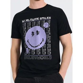 Sinsay - Tričko SmileyWorld® - černá - 7296F-99X - 7296F-99X-M