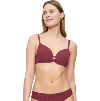 Podprsenka Triumph bezešvá podprsenka červená velikost 70B