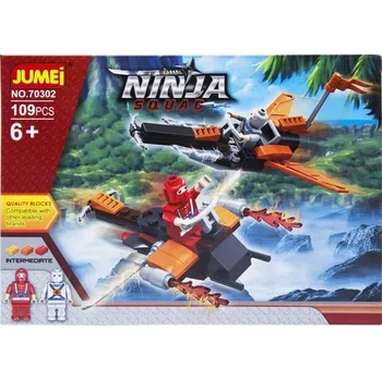ostatní stavebnice STAVEBNICE NINJA 70302 - 109 DÍLKŮ HRAČKA PRO DĚTI