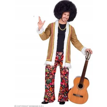 Karnevalový kostým Kostým hipíka hippie barevný Woodstock L