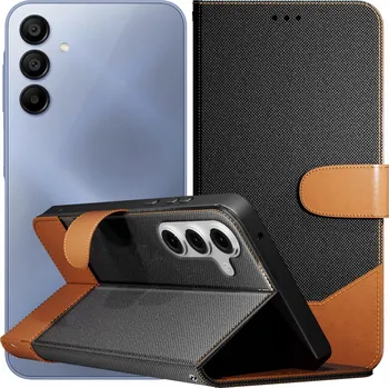 Pouzdro na mobilní telefon Flipové pouzdro Hello Case pro Samsung Galaxy A15 5G, černé