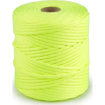 Stuha Oděvní šňůra PES Ø4 mm Varianta: 115 žlutozelená ost. neon, Balení: 100 m