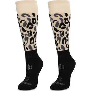 Dámské ponožky Lyžařské ponožky SPYDER Womens Sweep Ski Socks Animal Print Černá 38-41