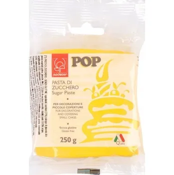 Cukrová hmota fondán MODECOR POP 250 g Žlutá