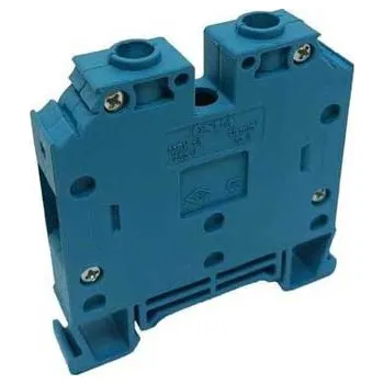 svorka ONKA 35mm2 Šroubová kolejnicová spojka svorkovnice Terminál na DIN lištu 2-vodičová modrá, 1010085