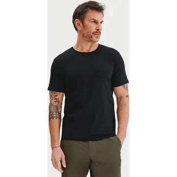 Pánské tričko Hladké černé pánské tričko Pako Lorente, vel XL