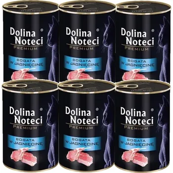 Krmivo pro kočku Dolina Noteci Premium pro kočky s vysokým obsahem jehněčího masa 6x400g