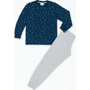 Chlapecké pyžamo xcena Pyžama chlapecké tmavě modré Velikost: 9 roků
