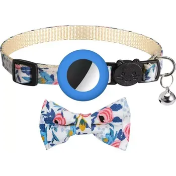 Obojek pro psa TopTechnology Modrý ochranný obojek pro domácí mazlíčky s rolničkou pro AirTag