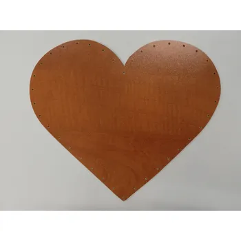 Dno na pletení pedigem KALVADOS - srdce - 29x25 cm