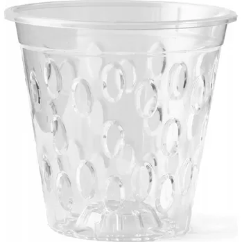 Květináč Květináč polystone bezbarvý Direct home and garden 14 cm x 14 x 13,5 cm