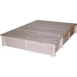Pískoviště dřevěné s lavičkami, krytem a boxem na hračky Biedrax 140 x 185 x 30 cm Barva: Přírodní