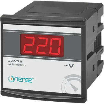 DJ-V - vestavěný digitální panelový voltmetr pro střídavé napětí 1-500 V, panelové měřiče - 36 mm x 78 mm