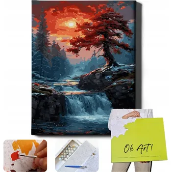 MALOVÁNÍ PODLE ČÍSEL S RÁMEM Obrazy pro malování podle čísel Krajina Oh Art