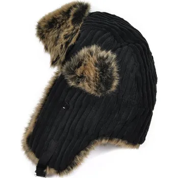 Čepice Zimní čepice Art of Polo s klapkami na uši, černá, univerzální velikost