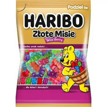 Bonbon Haribo Zlatí Medvídci Kultovní Želé Bonbony s ovocnou příchutí Wild Berry 80g
