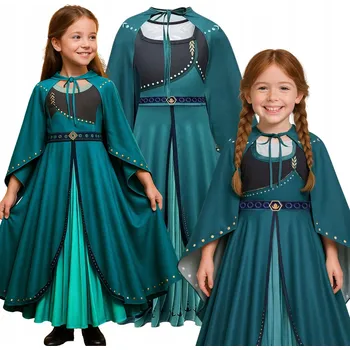 Karnevalový kostým KOSTÝM KOSTÝM ŠATY ANNA LEDOVÉ KRÁLOVSTVÍ PRINCEZNA PLES KARNEVAL 110 116