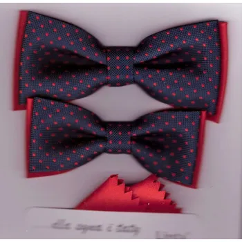 Motýlek SET motýlků s kap. - modrá červená 35 (SET motýlků s kap. - modrá červená 35)