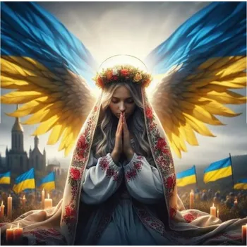 Obraz Diamantová mozaika Ukrajinská žena Anděl 30x40 cm Kreativní diamanty