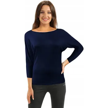 Dámská halenka Dámská halenka Andrea viskózová kimono námořnická modrá Eclipse XL