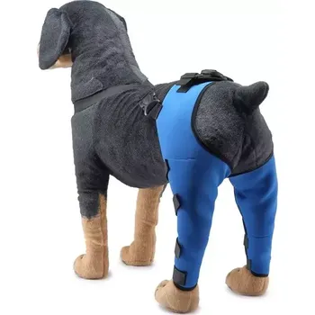 Obleček pro psa TopTechnology Chránič kolene pro psy, velikost M (modrý) - ochranný obal po operaci a zranění