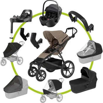 Kočárek Akční set MAX Thule Urban Glide 4-wheel Tinted Taupe + Britax Römer