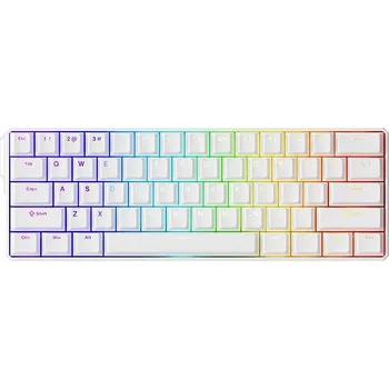 Klávesnice AKKO MONSGEEK FUN60 Ultra-ST White-TMR Wired mode (AKKO Glare Magnetic switches)