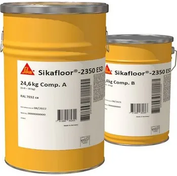 Samonivelační stěrka Sika Sikafloor® 2350 ESD · Disipativní epoxidový nátěr pro podlahy · RAL 7035 (světle šedá)