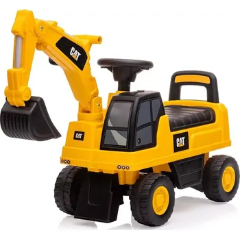 Dětské vozidlo Dětské odrážedlo bagr se zvukem CAT Excavator Milly Mally žlutý