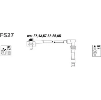 Zapalovací kabel Sada kabelů pro zapalování, FS27
