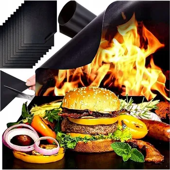 Příslušenství pro gril Podložka na gril Allbag 40 x 33 cm 10 ks