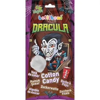 Bonbon Cukrová vata LOLLIBONI Dracula s příchutí Coly 60g