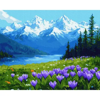 Malování podle čísel iPicasso 40x50 cm na rámu Ticho kostelské