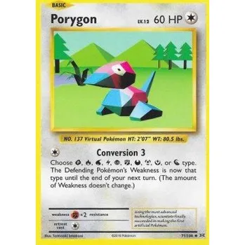 Sběratelská karetní hra Pokémon EVO 071/108 Porygon - Evolutions Stav: Excellent, Verze: NORMAL