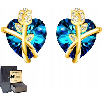 Náušnice Zlaté Puzetky Náušnice Dárek Narozeniny Stříbro 925