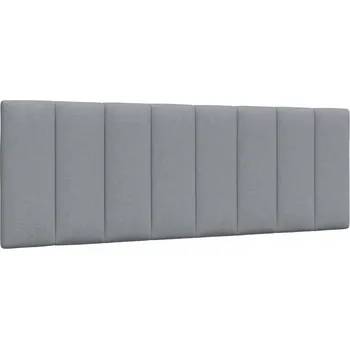 Polštář na čelo postele Hanko světle šedý 120 cm textil