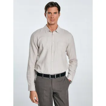 Pánská košile Big Star pánská košile ležérní s dlouhým rukávem bavlna velikost 3XL