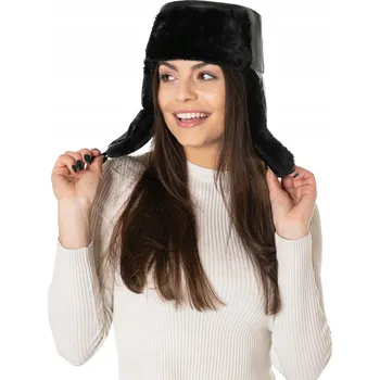 Čepice Zimní čepice Megitarnow s klapkami na uši, černá, velikost 59