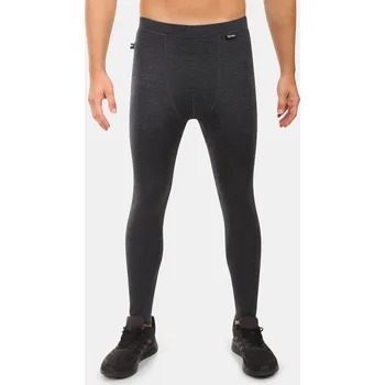 Pánské termoprádlo Pánské termo kalhoty z MERINO WOOL Kilpi MAVORA BOTTOM-M černá L