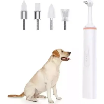 Elektrický zubní kartáček TopTechnology Elektrická zubní kartáček pro domácí zvířata - odstraňovač plaku (růžový)