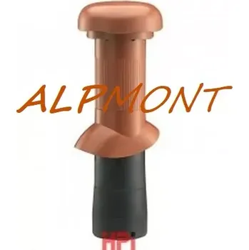 Roura dlouhá odvětrávací Venduct s odvodem kondenzátu – 125 mm červenohnědá